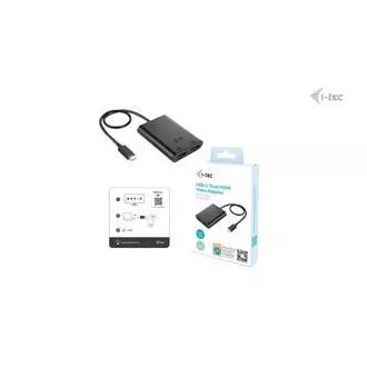 I-tec USB-C Dual 4K/60Hz (single 8K/30Hz) HDMI Video Adapter I-tec USB-C Dual 4K/60Hz (single 8K/30Hz) HDMI Video Adapter