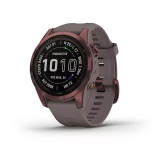 Garmin Fenix 7S PRO Sapphire Solar,Titan Dark Bronze / Grey Band Garmin Fenix 7S PRO Sapphire Solar,Titan Dark Bronze / Grey Band