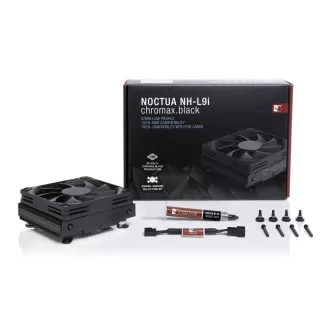 Noctua NH-L9i chromax.black, Intel LGA1150, LGA1151, LGA1155, LGA1156, AMD AM4 with NM-AM4-L9aL9i Noctua NH-L9i chromax.black, Intel LGA1150, LGA1151, LGA1155, LGA1156, AMD AM4 with NM-AM4-L9aL9i