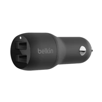 Belkin BOOST CHARGE™ 24W Duální USB-A nabíječka do auta, černá Belkin BOOST CHARGE™ 24W Duální USB-A nabíječka do auta, černá