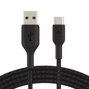 Belkin BOOST CHARGE™ USB-C/USB-A kabel, 2m, černý - odolný