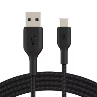 Belkin BOOST CHARGE™ USB-C/USB-A kabel, 2m, černý - odolný Belkin BOOST CHARGE™ USB-C/USB-A kabel, 2m, černý - odolný