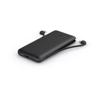 Belkin BOOST CHARGE™ USB-C Power Delivery PowerBanka, 10000mAh, s integrovanými kabely, černá Belkin BOOST CHARGE™ USB-C Power Delivery PowerBanka, 10000mAh, s integrovanými kabely, černá