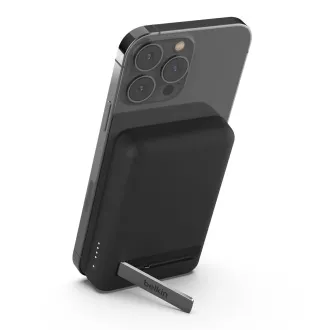 Belkin BOOST CHARGE™ MagSafe Magnetická Bezdrátová PowerBanka se stojánkem, 5000mAh, černá Belkin BOOST CHARGE™ MagSafe Magnetická Bezdrátová PowerBanka se stojánkem, 5000mAh, černá