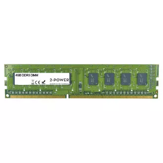 2-Power 4GB MultiSpeed 1066/1333/1600 MHz DDR3 Non-ECC DIMM 2Rx8( DOŽIVOTNÍ ZÁRUKA )