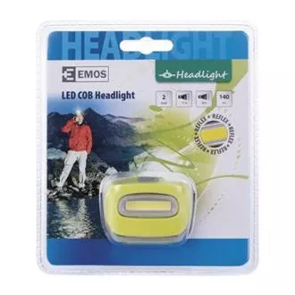 Emos LED čelovka P3528, 150 lm, 20 m, COB LED, 3x AAA