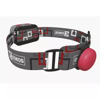 Emos LED čelovka P3531, 330 lm, 65m, 1x CREE + 1x COB + červená zadní LED, 3x AAA +CR2032