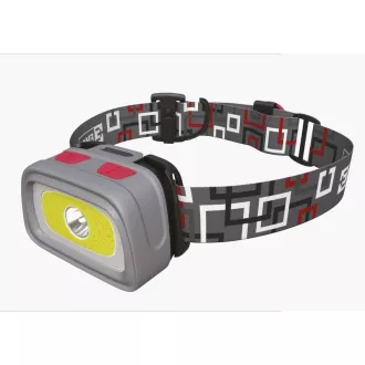 Emos LED čelovka P3531, 330 lm, 65m, 1x CREE + 1x COB + červená zadní LED, 3x AAA +CR2032