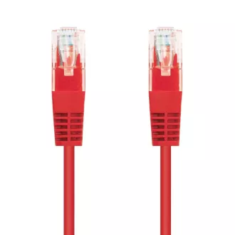 C-TECH Kabel patchcord Cat5e, UTP, červený, 3m