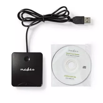 Nedis CRDRU2SM1BK - čtečka čipových karet Smart Card (ID, eObčanka), USB 2.0 Nedis CRDRU2SM1BK - čtečka čipových karet Smart Card (ID, eObčanka), USB 2.0
