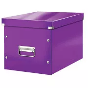 LEITZ Čtvercová krabice Click&Store, velikost L (A4), purpurová