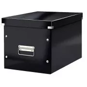 LEITZ Čtvercová krabice Click&Store, velikost L (A4), černá
