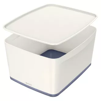 LEITZ Úložný box s víkem MyBox, velikost L, bílá/šedá LEITZ Úložný box s víkem MyBox, velikost L, bílá/šedá