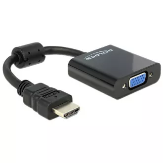Delock Adaptér HDMI-A samec > VGA samice černá