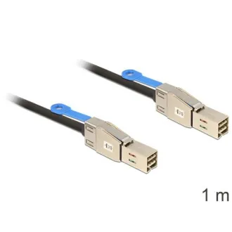 Delock Kabel Mini SAS HD x 4 SFF 8644 samec > Mini SAS HD x 4 SFF 8644 samec 1 m Delock Kabel Mini SAS HD x 4 SFF 8644 samec > Mini SAS HD x 4 SFF 8644 samec 1 m