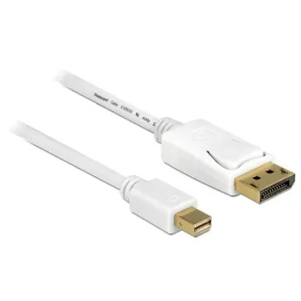 Delock kabel mini Displayport samec > Displayport samec 3 m, bílý Delock kabel mini Displayport samec > Displayport samec 3 m, bílý