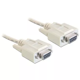 Delock sériový kabel Null modem 9 pin samice/samice 1,8 m Delock sériový kabel Null modem 9 pin samice/samice 1,8 m