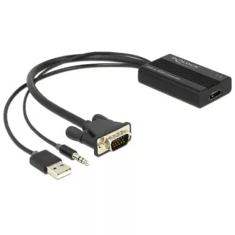 Delock VGA to HDMI Adapter with Audio Delock VGA to HDMI Adapter with Audio