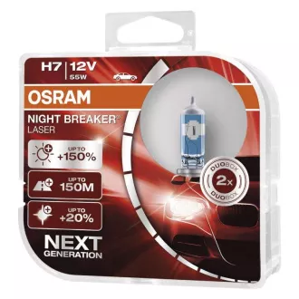OSRAM žárovka H7 12V, 55W Night Breaker Laser NG 64210NL - sada 2 kusů OSRAM žárovka H7 12V, 55W Night Breaker Laser NG 64210NL - sada 2 kusů