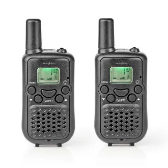 Nedis WLTK0500BK - Vysílačka | Dosah Až 5km | 8 Kanálů | PTT / VOX | Až 2,5 hodiny | 2 Kusy | Černá Nedis WLTK0500BK - Vysílačka | Dosah Až 5km | 8 Kanálů | PTT / VOX | Až 2,5 hodiny | 2 Kusy | Černá