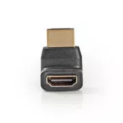 Nedis CVGB34902BK - HDMI™ Adaptér Úhlový 270° | HDMI Konektor - HDMI Zásuvka | Černá barva