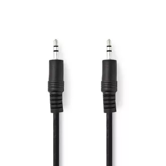 Nedis CAGB22000BK20 - Stereofonní Audio Kabel | 3,5mm Zástrčka - 3,5mm Zástrčka | 2 m | Černá barva