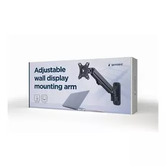 GEMBIRD Držák monitoru na stěnu MA-WA1-01, naklápěcí, až do 27" a 7kg, černý