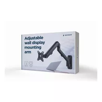 GEMBIRD Držák monitoru na stěnu MA-WA1-02, naklápěcí, až do 27" a 7kg, černý