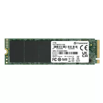 TRANSCEND TS1TMTE115S 1TB, M.2 2280,PCIe Gen3x4, NVMe, TLC, DRAM-less
