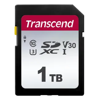 Transcend 1TB SDXC 300S (Class 10) UHS-I U3 V30 paměťová karta, 100 MB/s R, 85 MB/s W