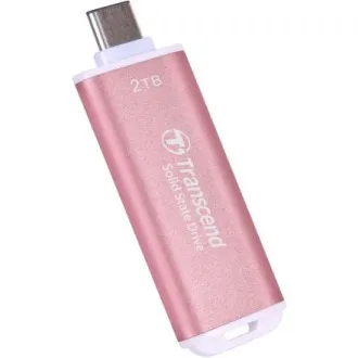 Transcend ESD300P 2TB, External SSD, USB 10Gbps, Type C, 1050MB/R, 950MB/W, růžový