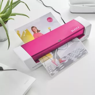 LEITZ iLAM Home Office A4 teplý laminátor, WOW růžová
