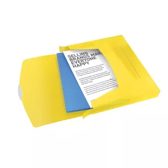 Esselte box na dokumenty VIVIDA, 40 mm, žlutá