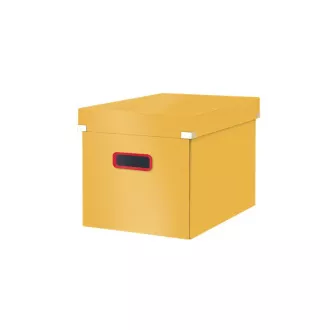 LEITZ Čtvercová krabice Click&Store COSY, velikost L (A4), teplá žlutá