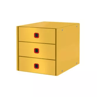 LEITZ Zásuvkový box Click&Store COSY, 3 zásuvky, teplá žlutá