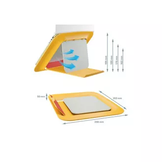 LEITZ Nastavitelný stojan pod notebook ERGO Cosy, teplá žlutá