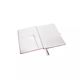 LEITZ Zápisník STYLE A4, tvrdé desky, linkovaný, granátově červená