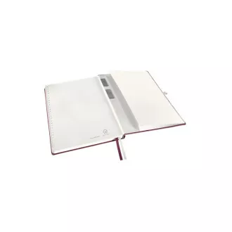 LEITZ Zápisník STYLE A4, tvrdé desky, linkovaný, granátově červená