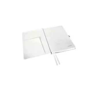 LEITZ Zápisník STYLE A5, tvrdé desky, linkovaný, arktická bílá