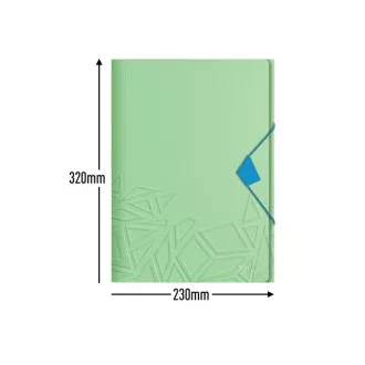 LEITZ Tříchlopňové desky UrbanChic PP, A4, zelená