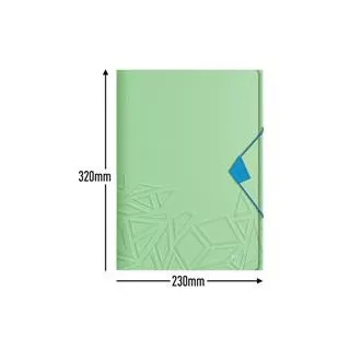 LEITZ Tříchlopňové desky UrbanChic PP, A4, zelená