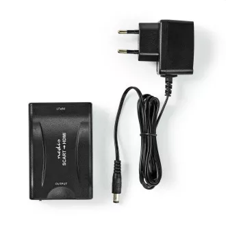 Nedis VCON3463BK - HDMI™ Převodník | SCART Zásuvka | Výstup HDMI ™ | 1cestný | 1080p | 1.2 Gbps | ABS | Černá