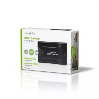 Nedis VCON3463BK - HDMI™ Převodník | SCART Zásuvka | Výstup HDMI ™ | 1cestný | 1080p | 1.2 Gbps | ABS | Černá