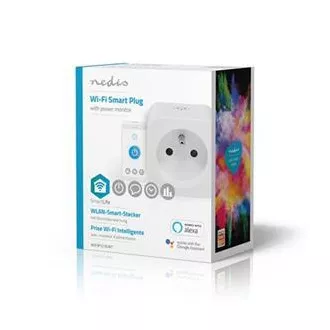 Nedis WIFIP121EWT - WiFi Chytrá Zásuvka |Typ E (CEE 7/6)| -10 - 45 °C | Android™ / IOS | Bílá