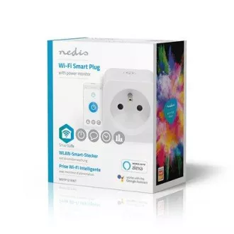 Nedis WIFIP121EWT - WiFi Chytrá Zásuvka |Typ E (CEE 7/6)| -10 - 45 °C | Android™ / IOS | Bílá