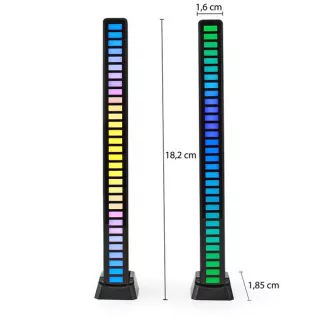 Nedis GALDP110BK - Herní Světlo| RGB | Napájení z baterie | Pro použití: Notebook / Stolní | Černá Nedis GALDP110BK - Herní Světlo| RGB | Napájení z baterie | Pro použití: Notebook / Stolní | Černá