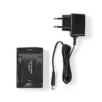 Nedis VCON3461BK - HDMI™ Převodník | Vstup HDMI ™ | SCART Zásuvka | 1cestný | 1080p | 1.2 Gbps | ABS | Černá