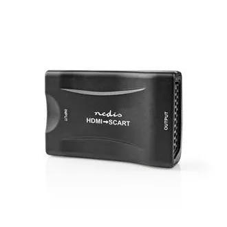 Nedis VCON3461BK - HDMI™ Převodník | Vstup HDMI ™ | SCART Zásuvka | 1cestný | 1080p | 1.2 Gbps | ABS | Černá