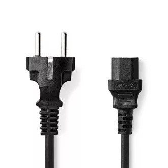Nedis CEGL10030BK20 - Napájecí Kabel | Typ F Zástrčka | IEC-320-C13 | Přímý | Přímý | 2 m | Černá Nedis CEGL10030BK20 - Napájecí Kabel | Typ F Zástrčka | IEC-320-C13 | Přímý | Přímý | 2 m | Černá