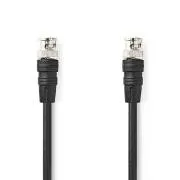 Nedis CVGL01000BK20 - Video kabel BNC | BNC Zástrčka - BNC Zástrčka | 2 m | Černá